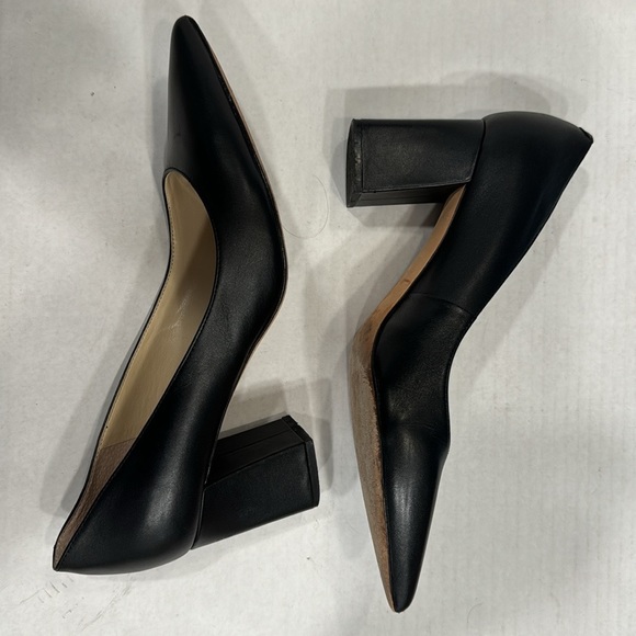 Marc Fisher Zala Black Leather Pumps 9.5M - Picture 5 of 8